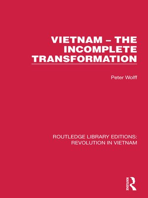 cover image of Vietnam – The Incomplete Transformation